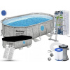 Oválny rámový bazén Bestway 427 x 250 cm (Rám záhradného bazéna 427x250x100 Set Bestway 56714)