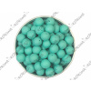 Sklenená korálka matná 8mm 10 ks - tyrkysová