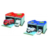 Wiky Stanica prenosná s 2 kovovými autami 24cm - hasiči