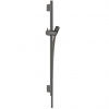 Hansgrohe Unica S Puro Sprchová tyč 65 cm s hadicou, brúsený čierny chróm 28632340