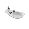 Ravak Umyvadlo Avocado umyvadlo Avocado R white s otvory XJ1P1100000 Varianta: umyvadlo Avocado R white s otvory (850 x 450)