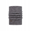 Komín Buff Merino Wool Grey (Šál merino ťažká váha hmla šedá)
