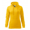 Malfini Mikina dámska - Trendy Zipper - Žltá, 2XL
