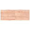 vidaXL Stolová doska svetlohnedá 160x60x(2-4)cm ošetrený masív hrany - Hnedá - 23550-165029