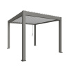Biohort Pergola 3 x 3,5 kremeňovo sivá/biela 312 x 367,5 cm