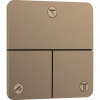 Hansgrohe Trojcestný splachovací ventil ShowerSelect Comfort Q, brúsený bronz 15587140