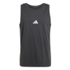adidas Essentials Small Logo Tank Top Mens Black/White L
