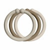 BIBS Loops krúžky 12ks - Sand / Dark Oak / Vanilla