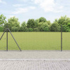 zahrada-XL Plot s stĺpmi Sivá 0.8 x 10 m Oceľ 3352516