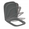 Ideal Standard i.Life B WC doska wrapover, SoftClose, lesklá sivá T468358