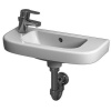 Jika Deep - Umývadielko s prepadom 500 mmx230 mm, otvor vľavo, biela H8156150001051