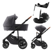 BRITAX Set kočík Smile 5Z + hlboká vanička + autosedačka Baby-Safe PRO + Vario Base 5Z Classic, Midnight Grey