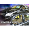 Deflektory Heko - Mercedes GL X164 2007-2013 (so zadnými)