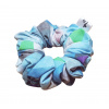 Gumička Scrunchie bavlnená farebná Classic modro-farebná
