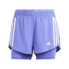 adidas Own the Run 2-in-1 Running Shorts Womens Cobalt Blue 8 (XS)