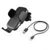 Hama FC10 Motion Smartfón Čierna, Kovová USB Bezdrôtové nabíjanie Auto (hama188300)