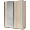 MEBLINE Skriňa posuvná so zrkadlom 150 ZOGO III 10 dub sonoma