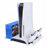 KIWIHOME PB01 CHLADIACI STOJAN PRE PS5 NABÍJACIU STANICU PADY STOJAN RGB