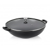Pánev KELA Wok s poklicí litinový Calido 36 cm černá KL-12475