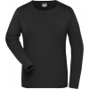 DAIBER JN 1803 / Dámske elastické tričko s dlhým rukávom - black 4XL