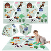 VZDELÁVACIA PODLOŽKA HRUBÉ PENOVÉ PUZZLE HUMBI FARMA DEDINA ZVIERATÁ