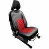Mata ochronna na pojedynczy fotel PPHU Car-Design, poťahová látka, polyester, čierna univerzálna umelá koža