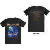 Tričko Megadeth - Rust In Peace Tracklist Čierna S