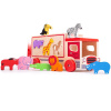 Bigjigs Toys Drevené auto so zvieratkami safari Bigjigs Toys
