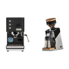 Profitec GO, black + Eureka Mignon Single Dose PRO, Chrome & Oak