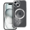 OEM ELECTRO MAG COVER kryt na mobilný telefón kompatibilný s MagSafe vhodný pre IPHONE 15 strieborný