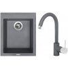 Set Sinks (dřez Cube 410 Titanium 72 + baterie Mix 35 Titanium 72) TLC410MI3572