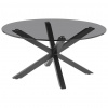 Xora KONFERENČNÝ STOLÍK, sivá, čierna, kov, sklo, 82/82/40 cm - Stolíky do obývačky - 002465005102