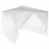 Tempo Kondela Záhradný párty stan, biela, 3x3 m, TEKNO TYP 1 + 4 bočné strany