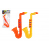 Teddies Saxofón plast 24cm 2 farby v sáčku