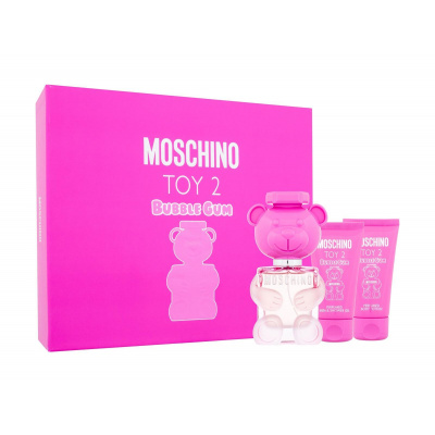 Moschino Toy 2 Bubble Gum Set: Toaletná voda 50ml + Telové mlieko 50ml + Sprchový gél 50ml pre ženy