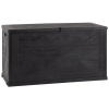 TOOMAX WOOD záhradný plastový úložný box 420 L - grafit