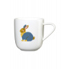 Porcelánový hrnček s uchom s motívom králika 250 ml KIDS ASA Selection - biely