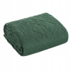 Prikrývka na posteľ - Eurofirany Polícia 240 x 220 cm tmavá -zelená, zelená (Bedspread 220x240 Green Eurofirany)