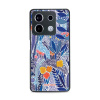 Lesklý kryt Mobiwear Glossy - Xiaomi Redmi Note 13 Pro 5G / Poco X6 5G - G037G - Modrá květena (Prémiové lesklé pouzdro, obal, kryt Mobiwear Glossy na mobil Xiaomi Redmi Note 13 Pro 5G / Poco X6 5G -