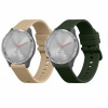2x Náramok kwmobile Garmin vivomove 3S / vivoactive 4S zelená, béžová