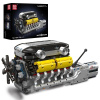 Mould King 10202 Automobilový 12-valcový motor LAMBO V12 s prevodovkou