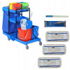 Upratovací vozík COMPLETE 2x18I + FLIPPER Mop zostava s 3mi návlekmi 40cm