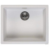 Reginox Amsterdam 560 White pure (Granitový jednodrez bez odkvapu, s montážou na pracovnú dosku. Hĺbka vaničky 20 cm. Minimálna šírka skrinky 60 cm, biely)