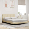 Rám postele bez matrace krémový 120 x 200 cm textil Krémová 3310452