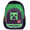 Školský batoh viackomorový Minecraft Astra čierny, zelený 27 l