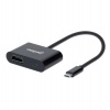 MANHATTAN Adaptér USB-C na HDMI, 4K@60Hz, čierny (153416)