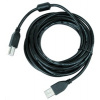 GEMBIRD Kabel USB 2.0 A-B propojovací 4,5m Premium (černý, ferit, zlacené kontakty) CCF-USB2-AMBM-15