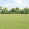 zahrada-XL Plot s stĺpmi Strieborná 1.6 x 10 m Oceľ 3350528
