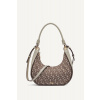 KABELKA DKNY ABBY HOBO CROSSBODY CHINO/TOFFEE