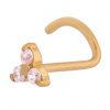 Piercing do nosa Wildcat TRINITY zlatý